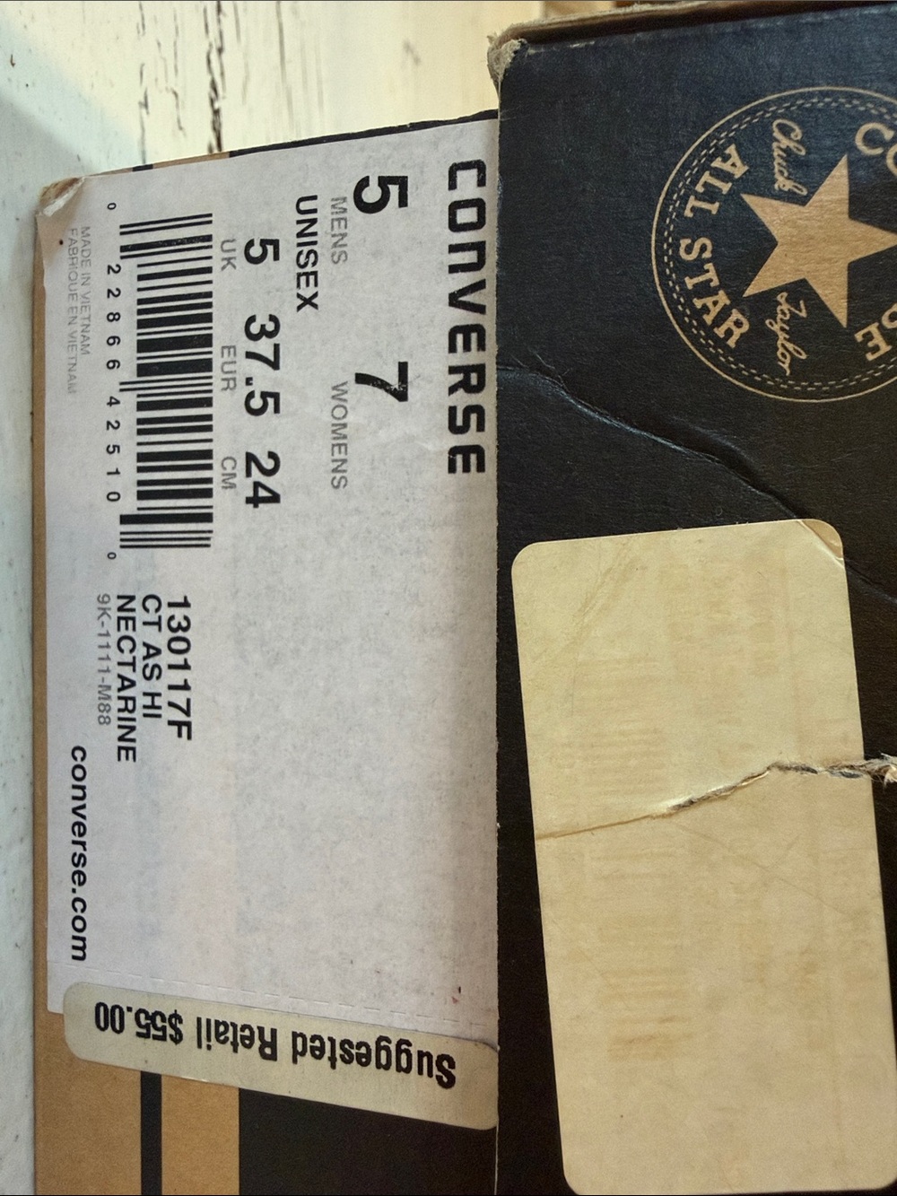 Converse Orange High Top Chuck Taylor Sneakers - Picture 2 of 5